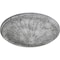 Ekena Millwork Brontes Ceiling Medallion (Canopies up to 3 5/8"), 25 1/2"OD x 5 1/2"P, Ultra Pure White Crackle CM25BRUWC - alternate 2